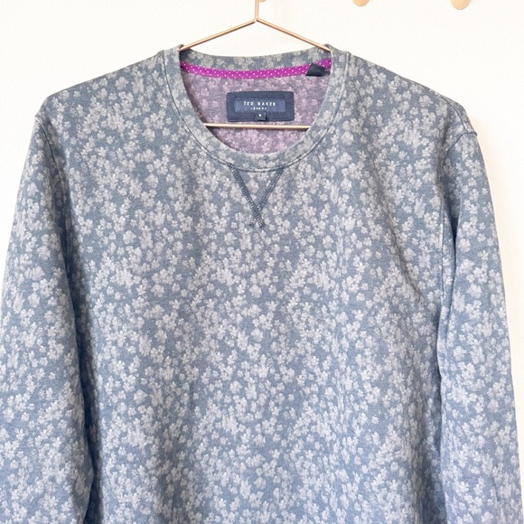 Ted Baker Gray Floral Sweatshirt - Picture 2 of 8